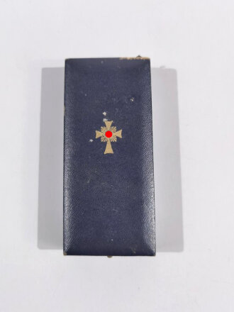 Etui für das Ehrenkreuz der Deutschen Mutter in Gold, mit Hersteller " Otto Zappe, Gablonz "