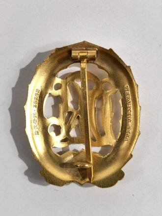 Deutsches Reichssportabzeichen DRL in Gold, Hersteller Wernstein Jena, sehr guter  Zustand, sicherlich ungetragenes Stück