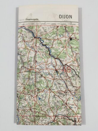 Deutsche Fliegerkarte Dijon Frankreich, nach dem Krieg...