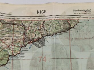 Deutsche Fliegerkarte Nice Frankreich, nach dem Krieg Rückseitig nochmals bedruckt " Schwerter zu Pflugscharen", Sie erhalten 1 Stück