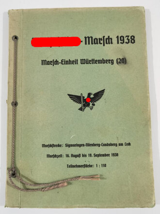 Adolf Hitler Marsch 1938, Marsch Einheit Württemberg ( 29 ) DIN A4 Album mit 41 Fotos