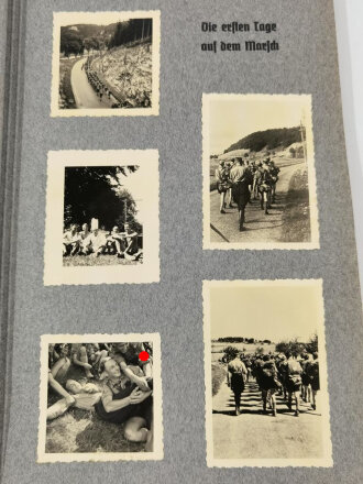 Adolf Hitler Marsch 1938, Marsch Einheit Württemberg ( 29 ) DIN A4 Album mit 41 Fotos