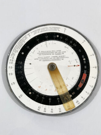 Luftwaffe Dreieckrechenr DR2, Hersteller Dennert & Pape 1939. Gebraucht