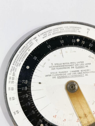 Luftwaffe Dreieckrechenr DR2, Hersteller Dennert & Pape 1939. Gebraucht