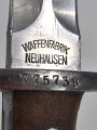 Schweiz, Seitengewehr Modell Schmidt-Rubin Modell 1918, WaffenfabrikNeuhausen mit Koppelschuh