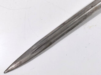 Frankreich, Glaive/Artilleriekurzschwert ähnlich  Modell 1831 aber zierlicher, wohl  für Feuerwehr und Milizeinheiten, Klinge leicht gebogen ohne Scheide, Gesamtlänge56 cm,