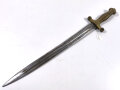 Frankreich, Glaive/Artilleriekurzschwert ähnlich  Modell 1831 aber zierlicher, wohl  für Feuerwehr und Milizeinheiten, Klinge leicht gebogen ohne Scheide, Gesamtlänge56 cm,