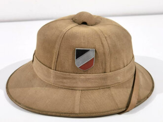 Tropenhelm Wehrmacht, Kopfgrösse 56, getragenes Stück