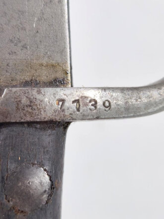 Brasilien, Seitengewehr für Mauser Gewehr Modell 1908, Stahlscheide