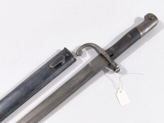 Brasilien, Seitengewehr für Mauser Gewehr Modell 1908, Stahlscheide