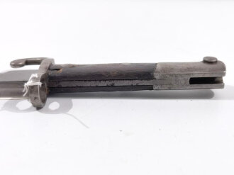 Brasilien, Seitengewehr für Mauser Gewehr Modell 1908, Stahlscheide