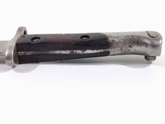 Uruguay , Seitengewehr Modell Mauser 1908/34, nummerngleich, Gesamtlänge 43,5 cm