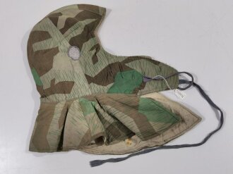 Winterkopfhaube Wehrmacht,  Splittertarn auf weiß...