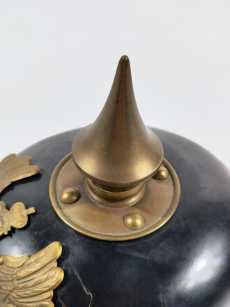 Preußen, Pickelhaube für Mannschaften aus Ersatzmaterial ( Presspappe)