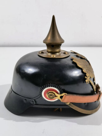 Preußen, Pickelhaube für Mannschaften aus Ersatzmaterial ( Presspappe)