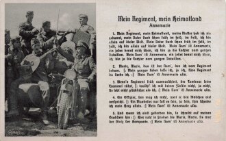 Ansichtskarte Liedertext "Mein Regiment, mein...