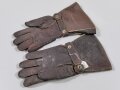 Luftwaffe, Paar Handschuhe für fliegendes Personal aus braunem Leder