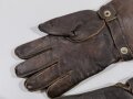 Luftwaffe, Paar Handschuhe für fliegendes Personal aus braunem Leder