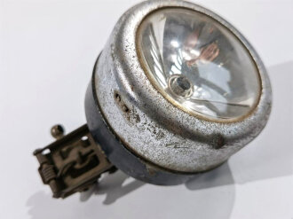 Lampe zum Truppenrad / Fahrrad der Wehrmacht, Funktion nicht geprüft