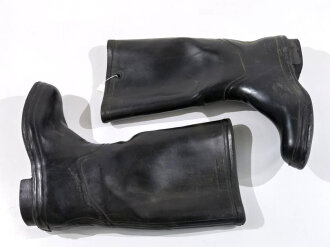 Paar Gummistiefel Wehrmacht, zum schweren Gasschutzanzug...