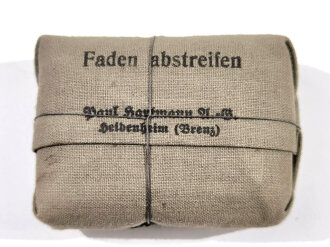 Verbandpäckchen Wehrmacht,  kleine Ausführung für die Feldbluse datiert 1939