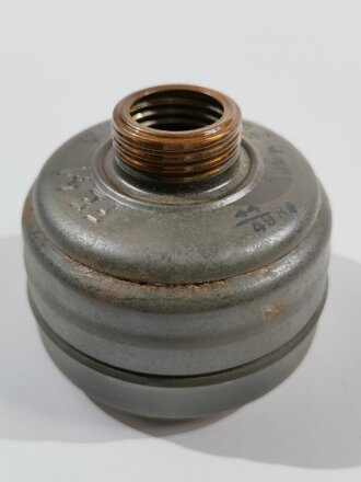 Gasmaskenfilter , Filtereinsatz 41 der Wehrmacht, Originallack, datiert 1944