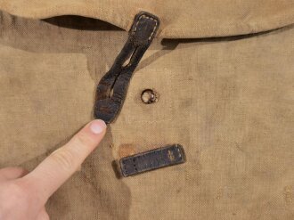Kaiserliche Marine in 1.Weltkrieg, Brotbeutel für Mannschaften , stark getragenes Kammerstück