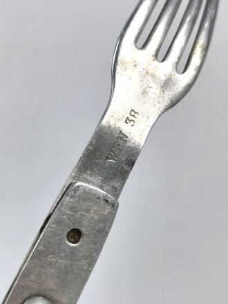 Gabel/ Löffel Komination Wehrmacht aus Aluminium, datiert 1938