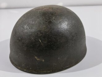 British 1944 dated dispatch riders helmet. Used, good...