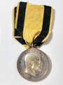 Württemberg Silberne Militärverdienstmedaille König Wilhelm II. 1892 - 1918, am Band