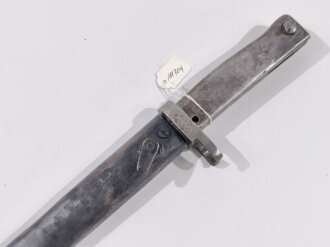 1.Weltkrieg, Ersatzseitengewehr 88/98 Eisengriff,   Gesamtlänge 40 cm, Koppelschuhhalter wackelt, gereinigtes Stück