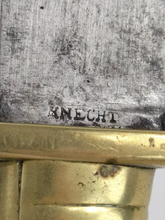 Preussen  Kaiserreich, Faschinenmesser Modell 1787 n/A, Kammerstück,  Truppenstempel auf Parierstange, Hersteller Knecht Solingen,
