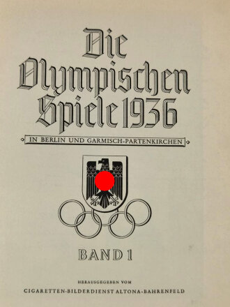 "Olympia 1936" - Band 1 Die Olympischen Spiele...