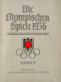 "Olympia 1936" - Band 2 Die Olympischen Spiele 1936 in Berlin und Garmisch-Partenkirchen, 165 Seiten, komplett, im Schutzumschlag