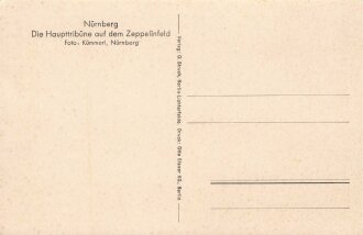 Ansichtskarte "Nürnberg - Die Haupttribüne auf dem Zeppelinfeld"
