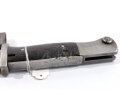 Seitengewehr M84/98 für K98 der Wehrmacht, Nummerngleiches Stück von 1936, die Scheide von "S173" Coppel, Solingen „Alcoso“ , das Seitengewehr von S/242 Solinger Axt & Hauerfabrik, Solingen . Gleiche Nummer