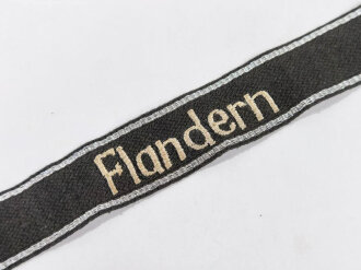 Ärmelband Waffen SS " Flandern" REPRODUKTION, Einzelstück aus Sammlungsauflösung