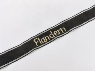 Ärmelband Waffen SS " Flandern" REPRODUKTION, Einzelstück aus Sammlungsauflösung