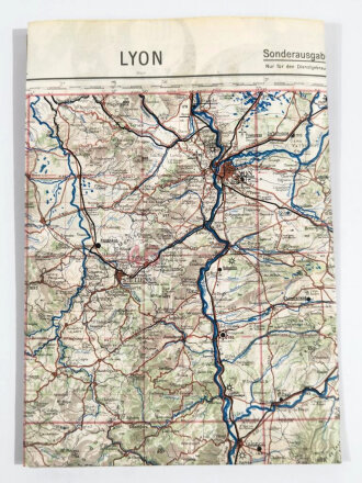 Deutsche Fliegerkarte Lyon - Frankreich, nach dem Krieg Rückseitig nochmals bedruckt " Schwerter zu Pflugscharen", Sie erhalten 1 Stück