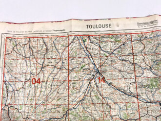 Deutsche Fliegerkarte Toulouse - Frankreich, nach dem Krieg Rückseitig nochmals bedruckt " Schwerter zu Pflugscharen", Sie erhalten 1 Stück