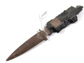 1.Weltkrieg, Brieföffner aus Granatsplitter. Gesamtlänge 24,5cm , Spitze abgebrochen