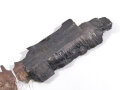 1.Weltkrieg, Brieföffner aus Granatsplitter. Gesamtlänge 24,5cm , Spitze abgebrochen