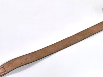 Koppelriemen für Angehörige von Parteiverbänden. Braunes Leder, Messinggegenhalt, Gesamtlänge 112cm
