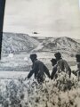 "Kreta- Sieg der Kühnsten" vom Heldenkampf der Fallschirmjäger. Bildband von 1942, gebraucht, Teil des Schutzumschlages auf die erste Seite geklebt