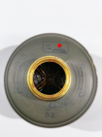 Filter für eine Gasmaskendose der Wehrmacht, Filtereinsatz 41 datiert 1941