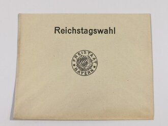 Freistaat Bayern, Reichstagswahl - Umschlag