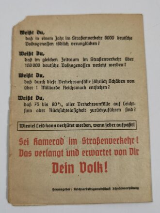 "Kraftfahrer - Augen auf im Straßenverkehr - 10 Gebote für Kraftfahrer", gebraucht