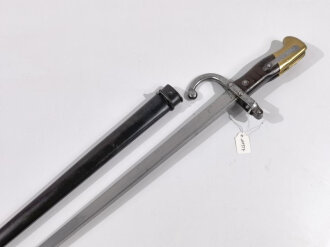 Frankreich, Epee Seitengewehr Gras Modell 1874,  nummerngleich, St.Etienne 1875,