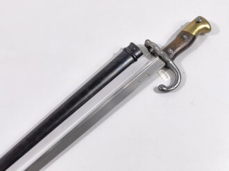 Frankreich, Epee Seitengewehr Gras Modell 1874,  nummerngleich, St.Etienne 1875,