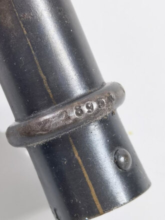 Frankreich, Epee Seitengewehr  Modell 1886 Lebel,  nummerngleich, Weißmetallgriff vernietet, alte Drückerform